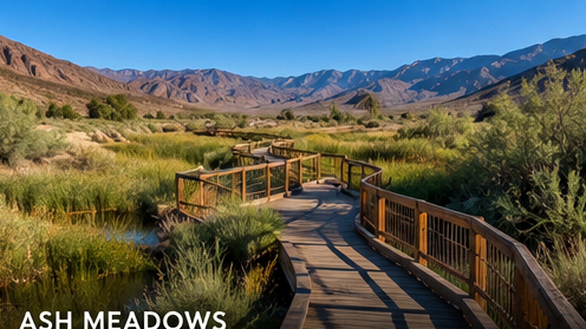 Turquoise spring-fed pool at Ash Meadows National Wildlife Refuge